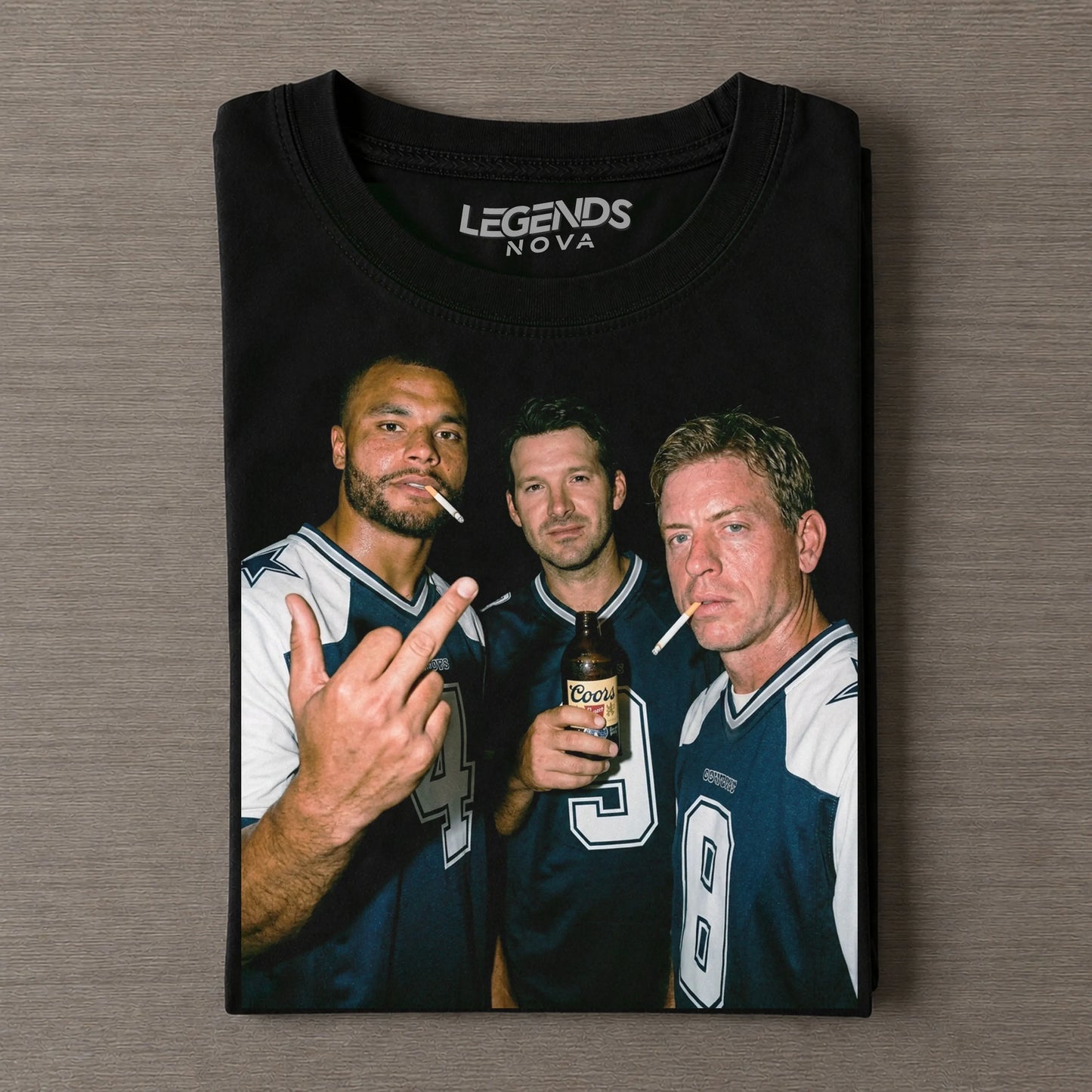 Dak Prescott & Tony Romo & Troy Aikman Football T-shirt