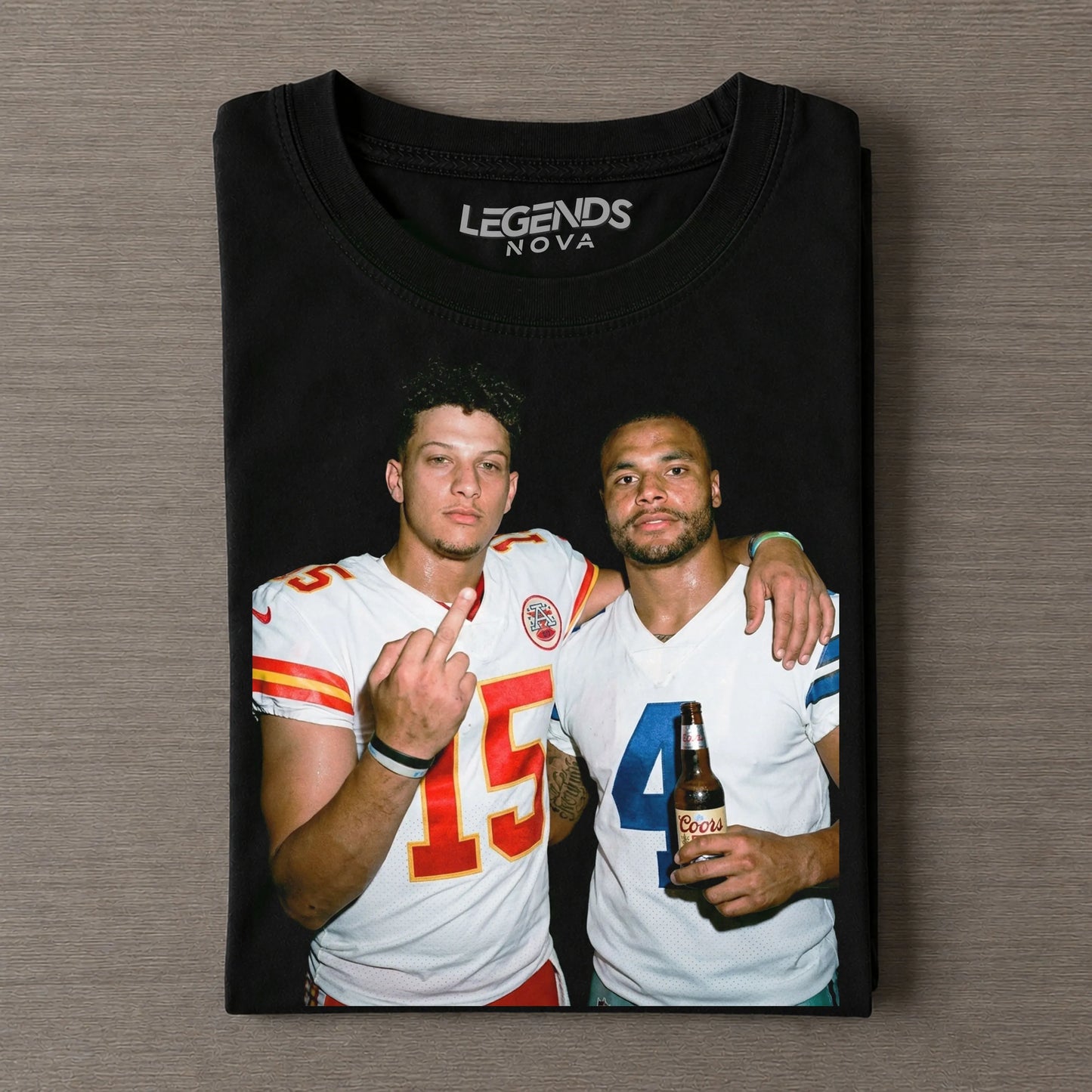 Dak Prescott & Patrick Mahomes Football T-shirt