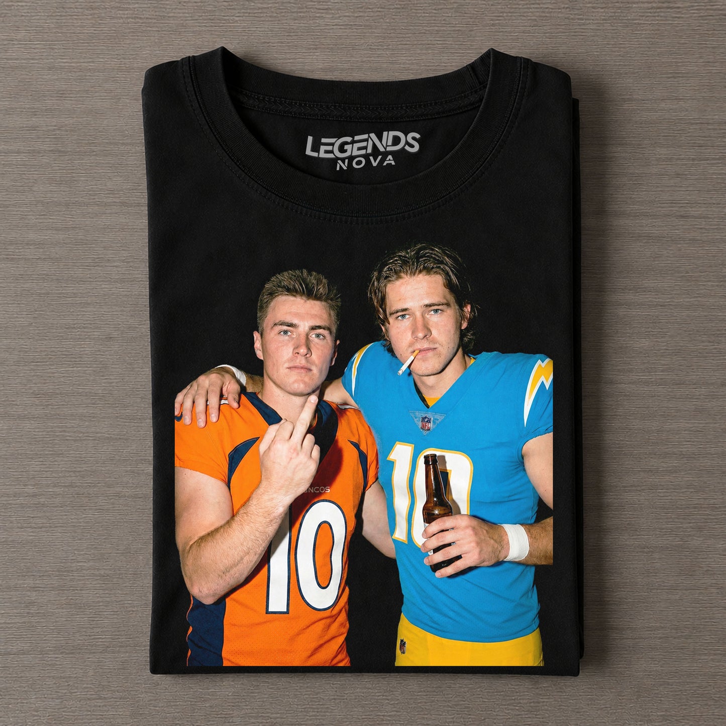 Bo Nix & Justin Herbert Football T-shirt