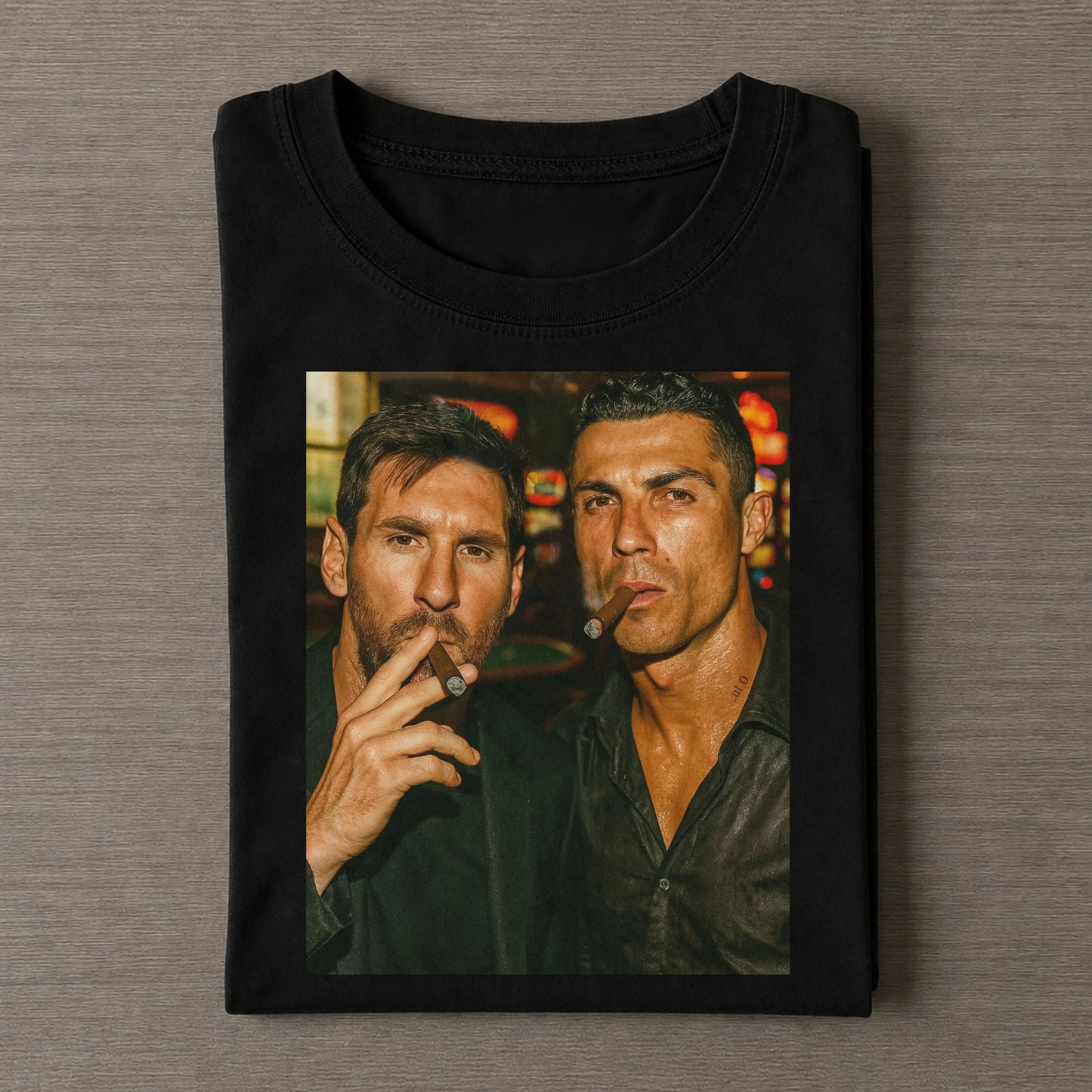 Vintage Messi & Ronaldo GOATs T-Shirt