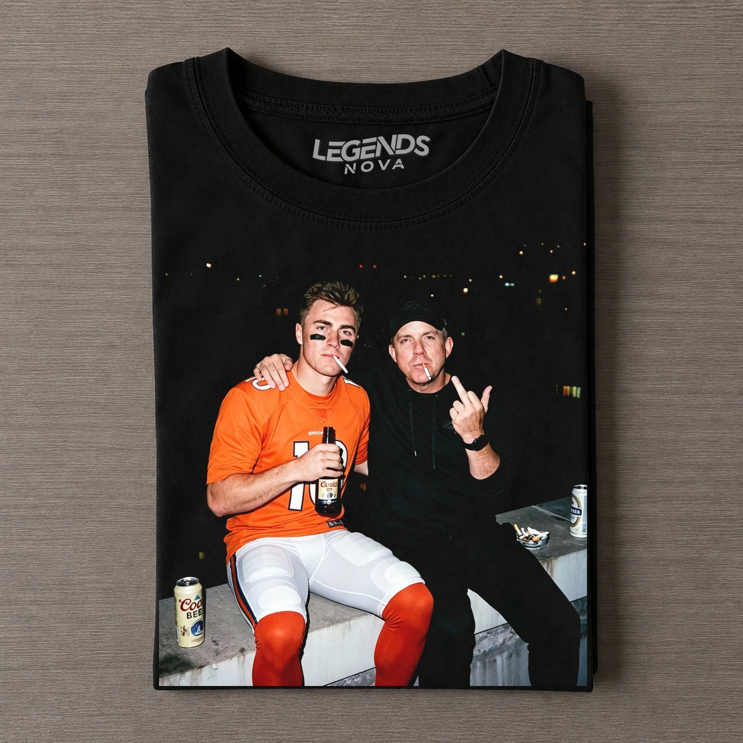 Bo Nix & Sean Payton Football T-shirt