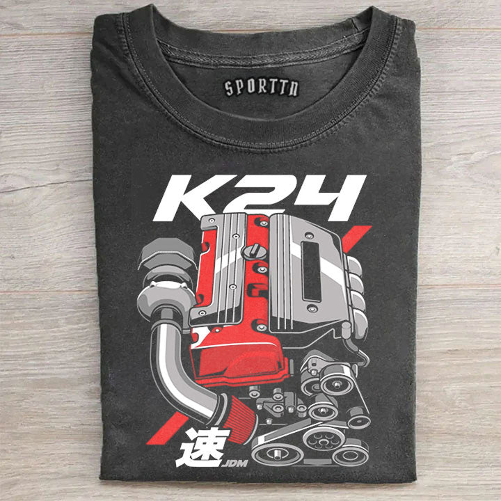 K24 Honda Engine JDM VTEC Graphic T-Shirt