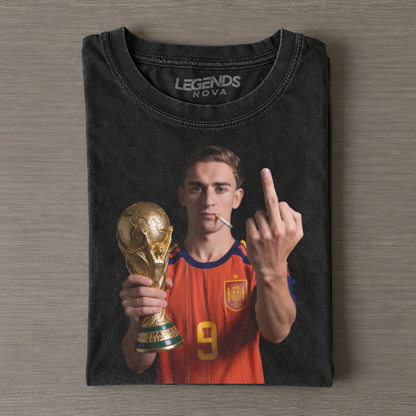 Spain Soccer Style V1 Vintage Tee