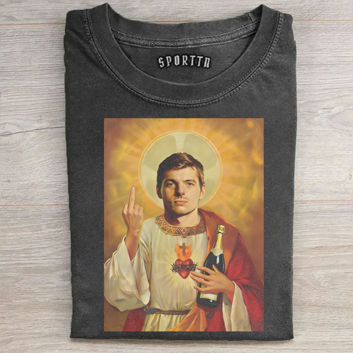 Max Verstappen F1 Champagne & Middle Finger Tee