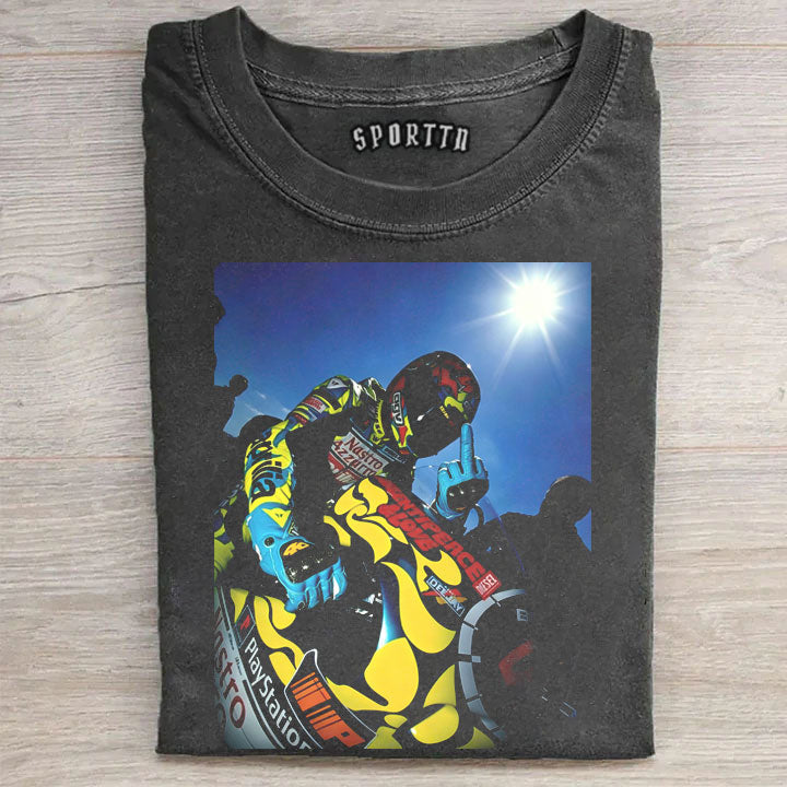 The Doctor Valentino Rossi #46 GOAT Moto GP Retro Tee