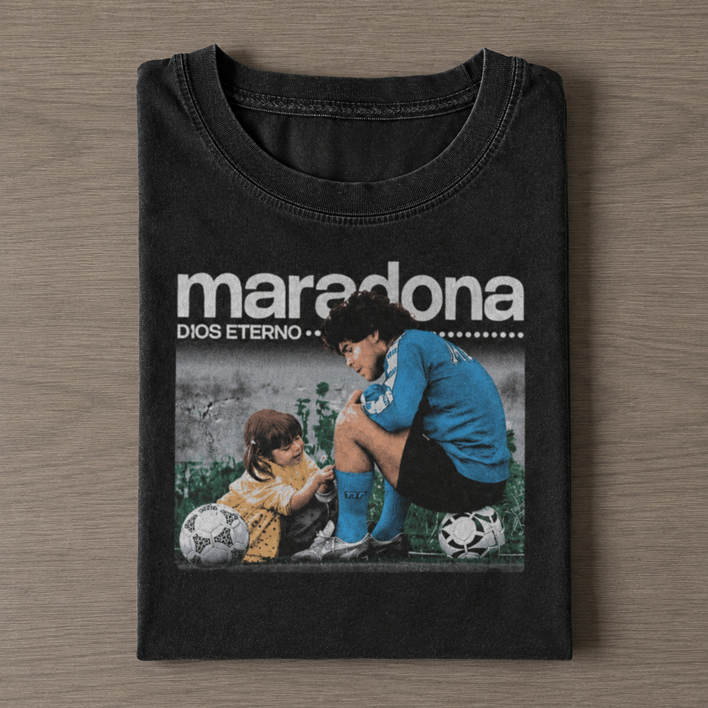 Diego Maradona D10S Eternal Family Love Vintage Tee