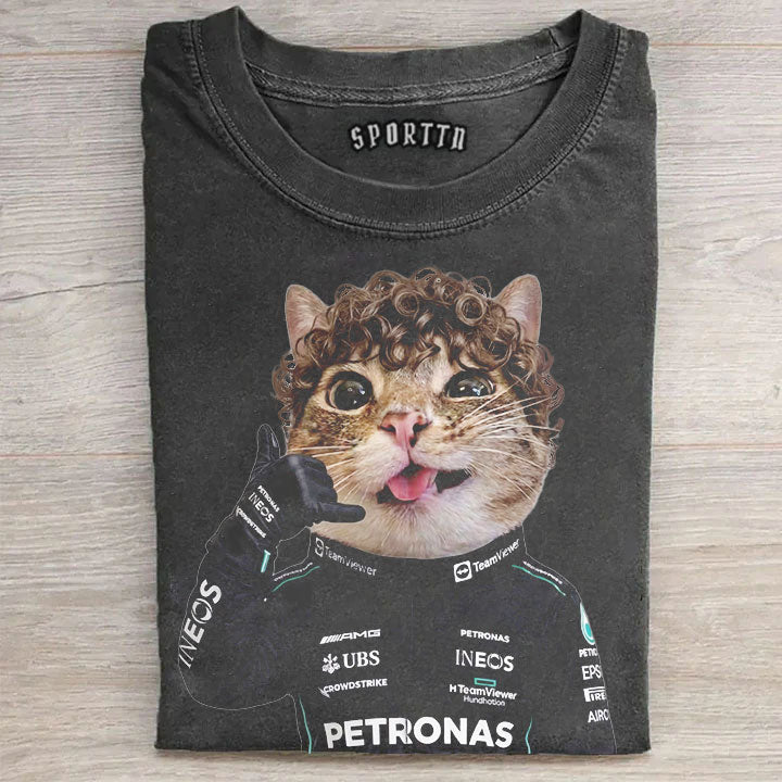 Funny Cat Kimi Antonelli F1 T-shirt