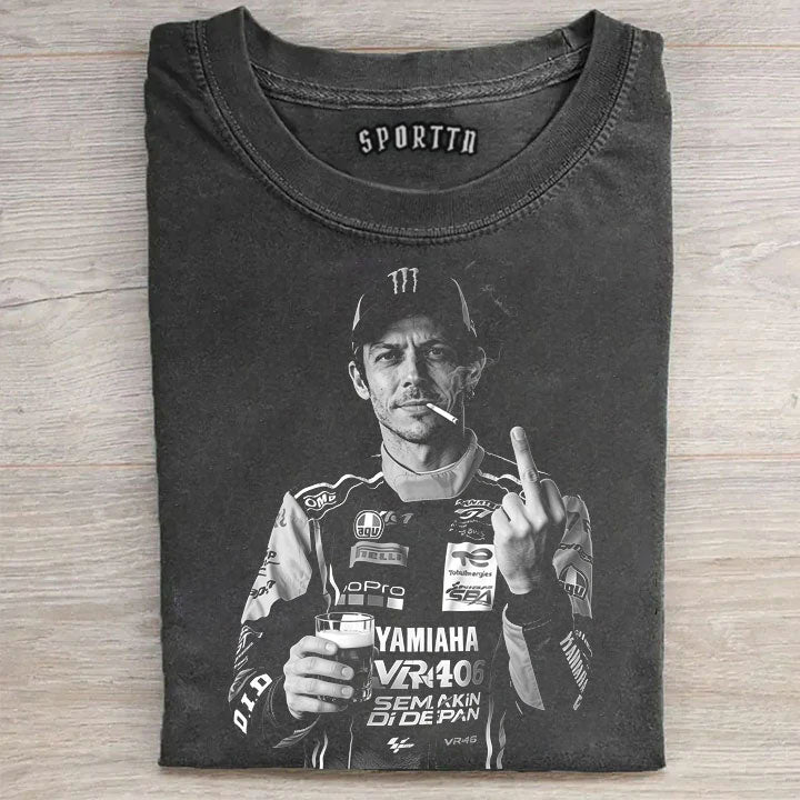 The Doctor Valentino Rossi #46 GOAT Moto GP Retro Tee