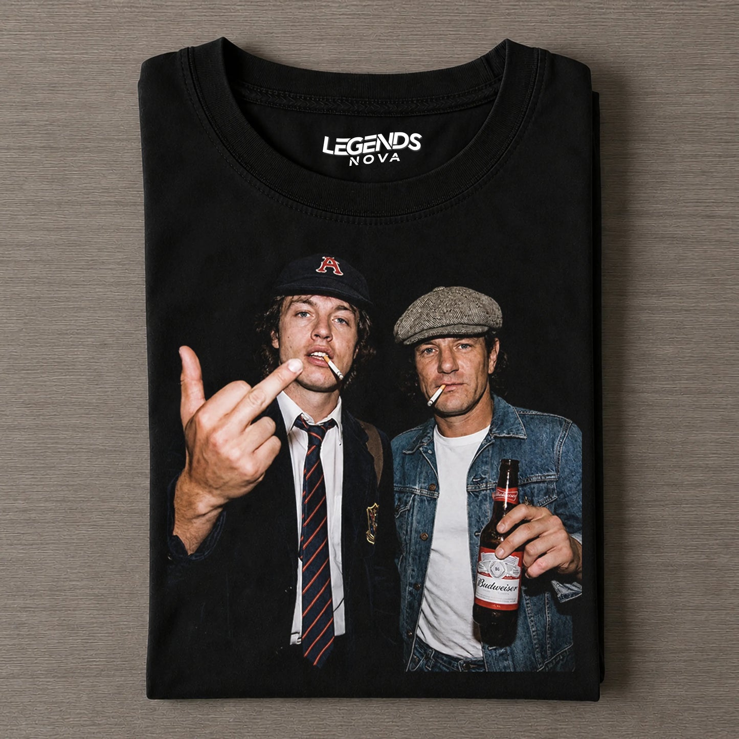 Vintage Angus Young & Brian Johnson Tee