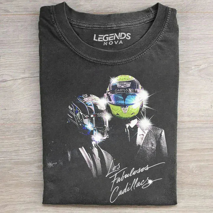 Los Fabulosos Cadillacs F1 :Checo Pérez & Bottas Tee