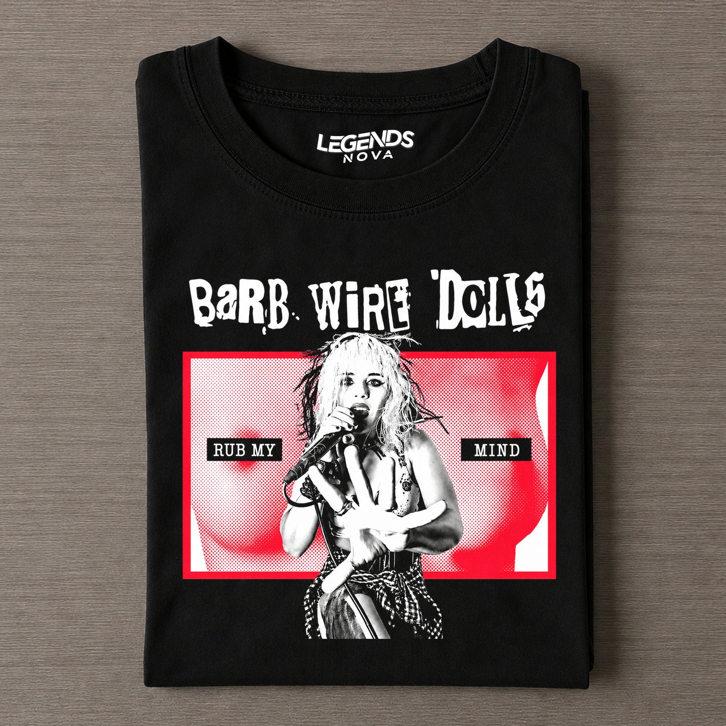 Barb Wire Dolls & Rub My Mind Vintage Tee