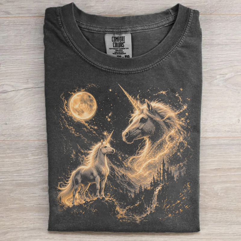 Unicorn Howling To The Moon T-shirt
