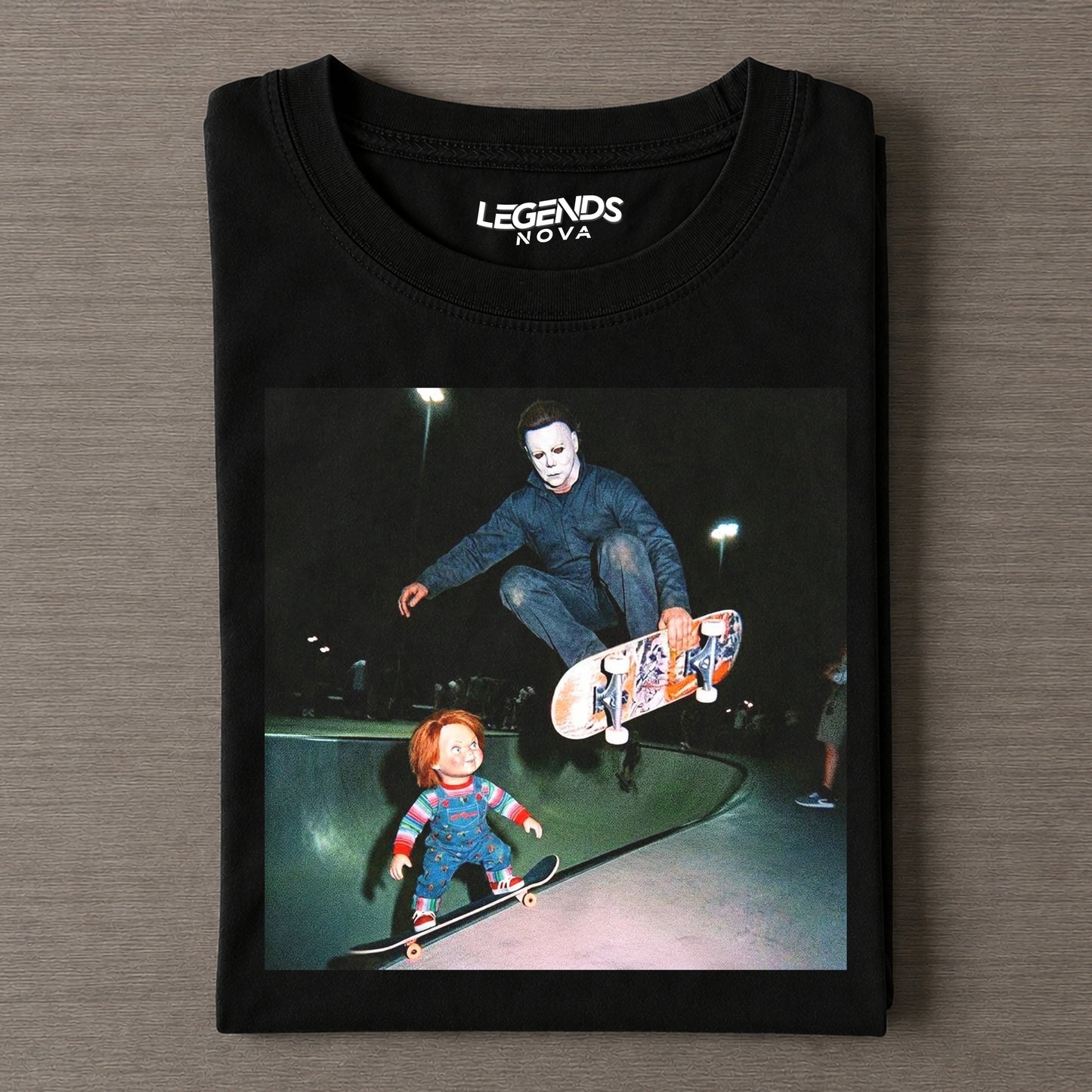 Vintage Halloween Michael Myers & Chucky Tee