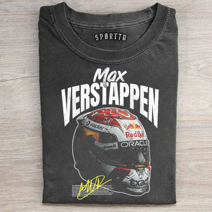 "F1 Racing - Verstappen Helmet" Washed Tee
