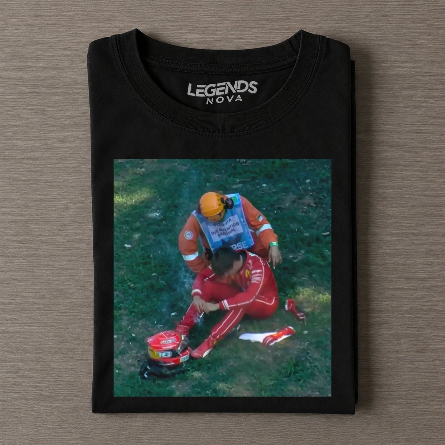 F1 Monza GP Charles Leclerc Crash Iconic Shot T-shirt