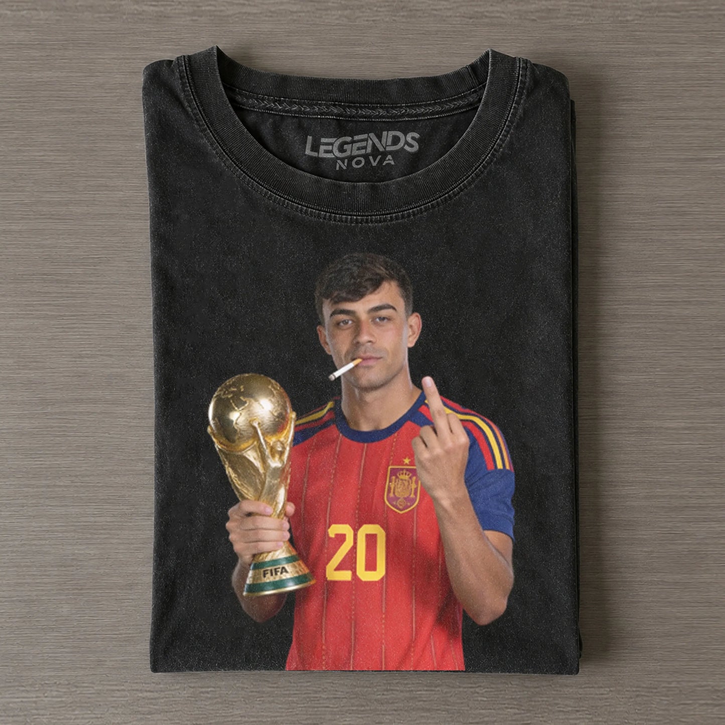 Spain Soccer Style V4 Vintage Tee