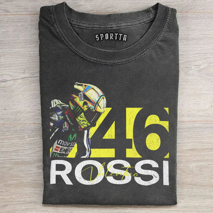 The Doctor Valentino Rossi #46 GOAT Moto GP Retro Tee