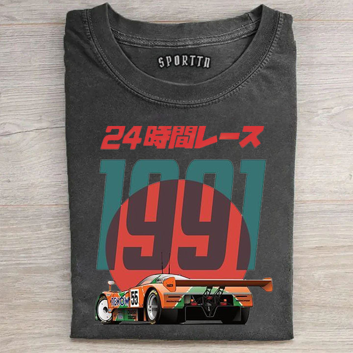 No.55 Mazda Le Mans Legend Vintage Washed Short Sleeve Tee
