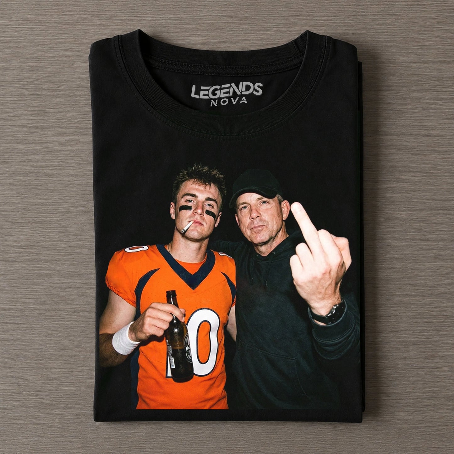 Bo Nix & Sean Payton Football T-shirt