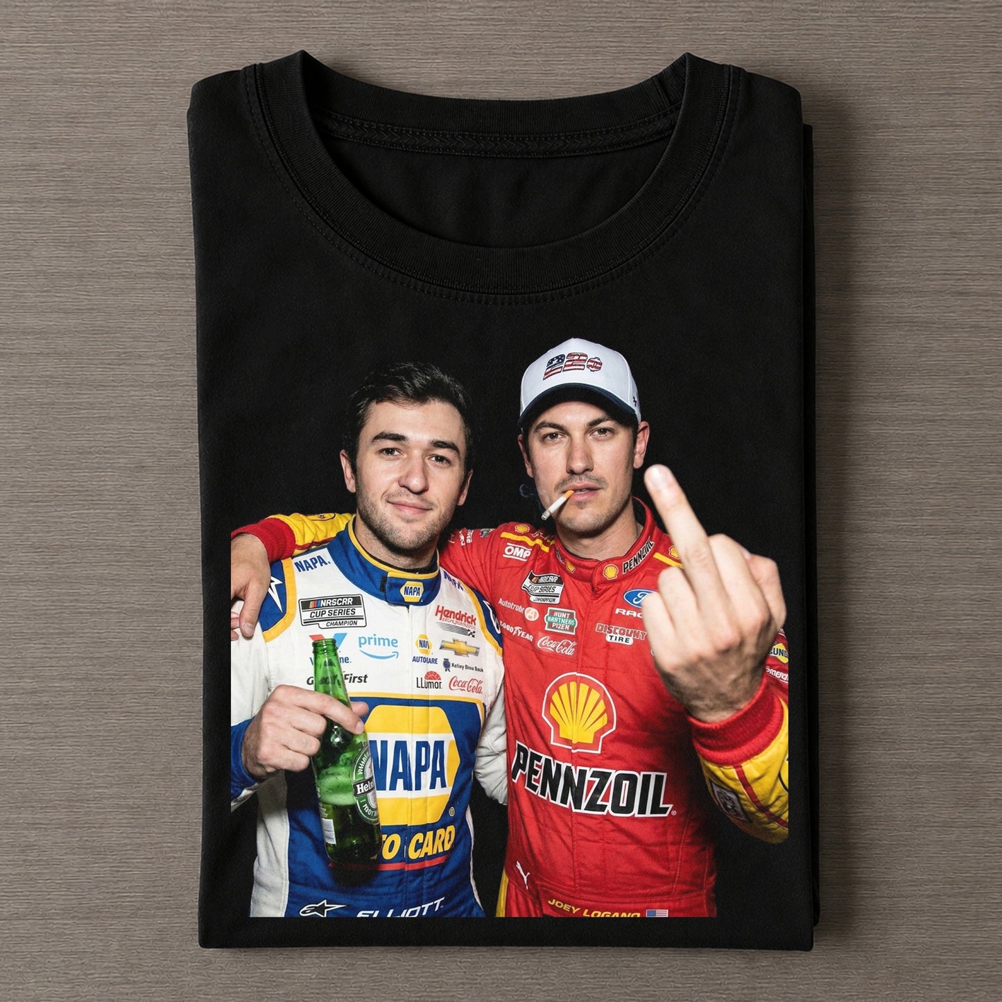 Chase Elliott & Joey Logano Funny Vintage Tee