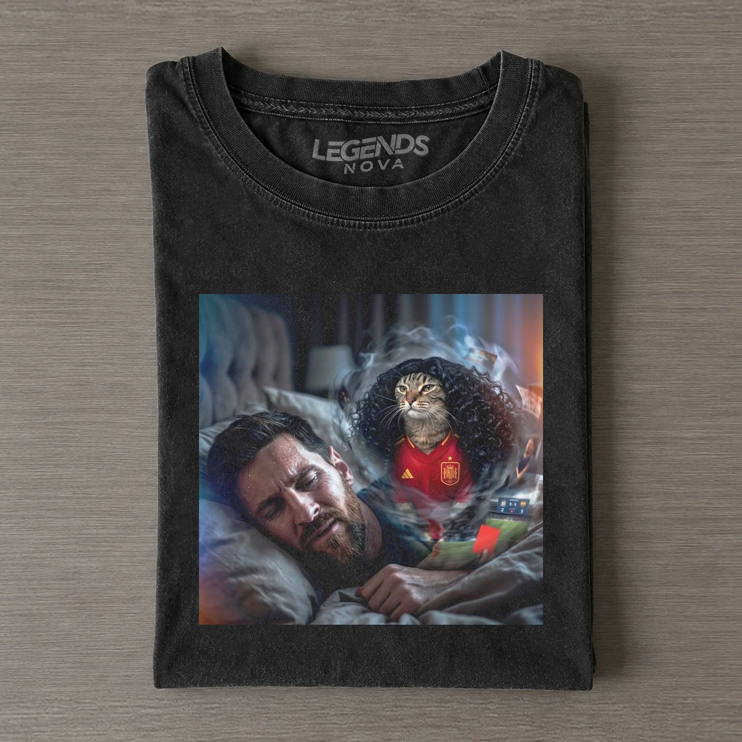 Marc Cucurella Cat & Messi Funny T-shirt