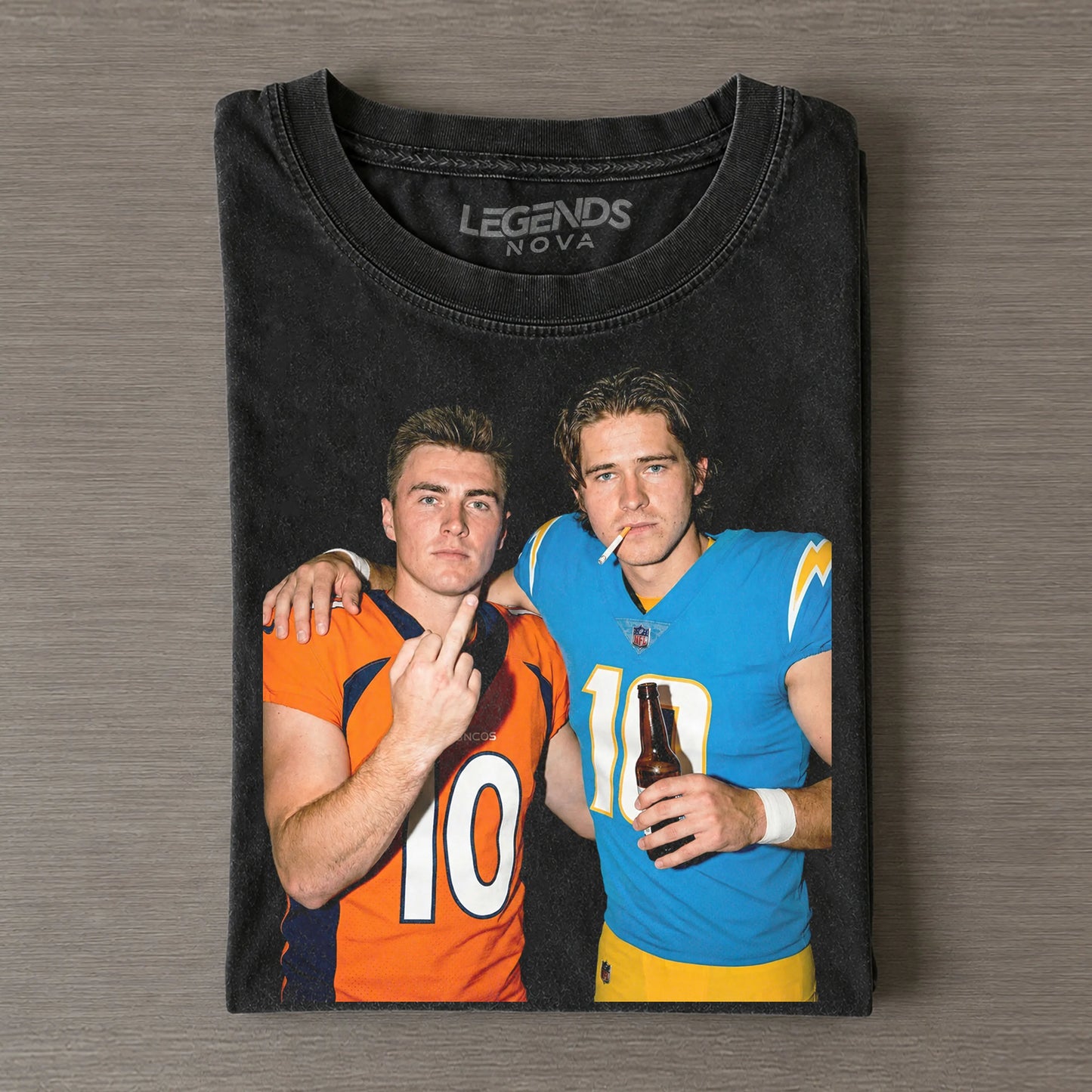 Bo Nix & Justin Herbert Football T-shirt