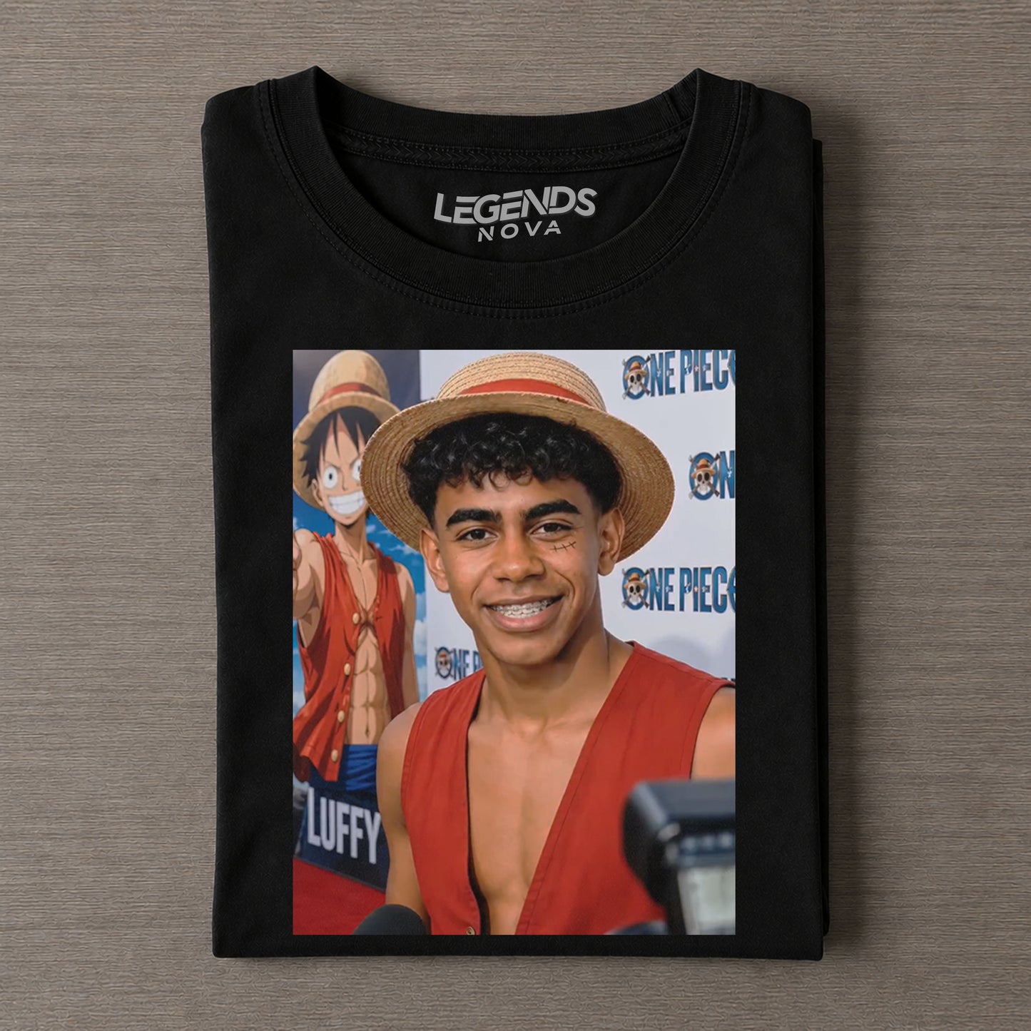 Lamine Yamal ¡Á Luffy One Piece Graphic Tee