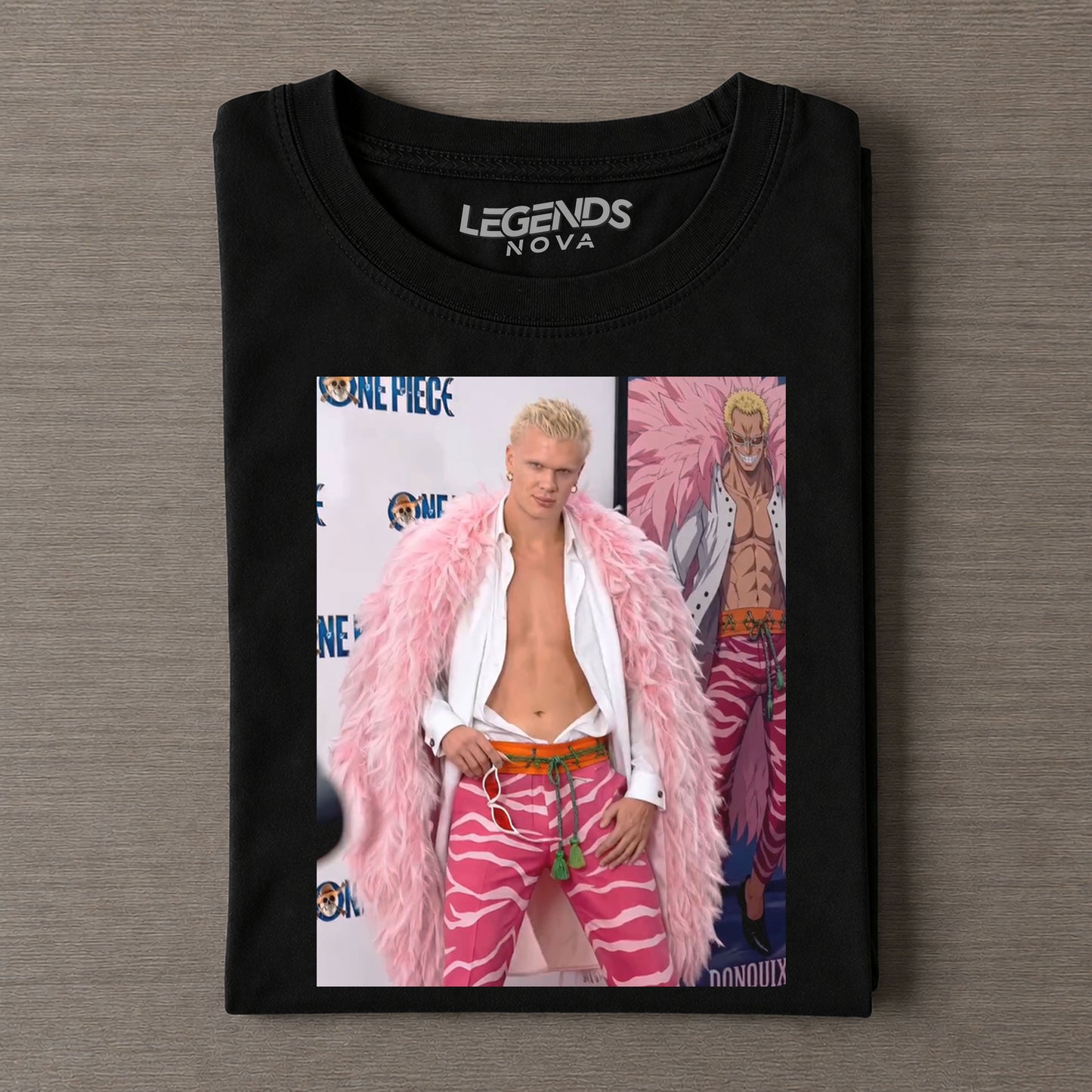 Haaland ¡Á Doflamingo One Piece Graphic Tee