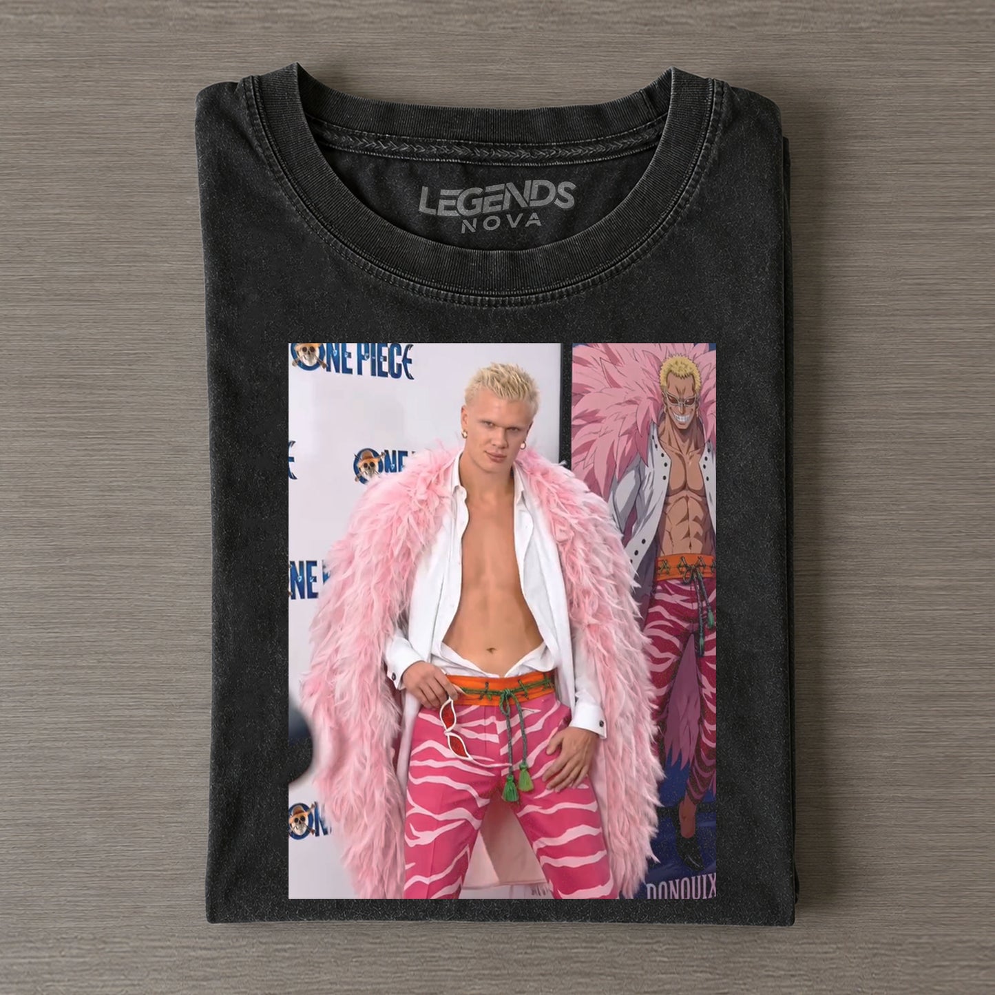 Haaland ¡Á Doflamingo One Piece Graphic Tee
