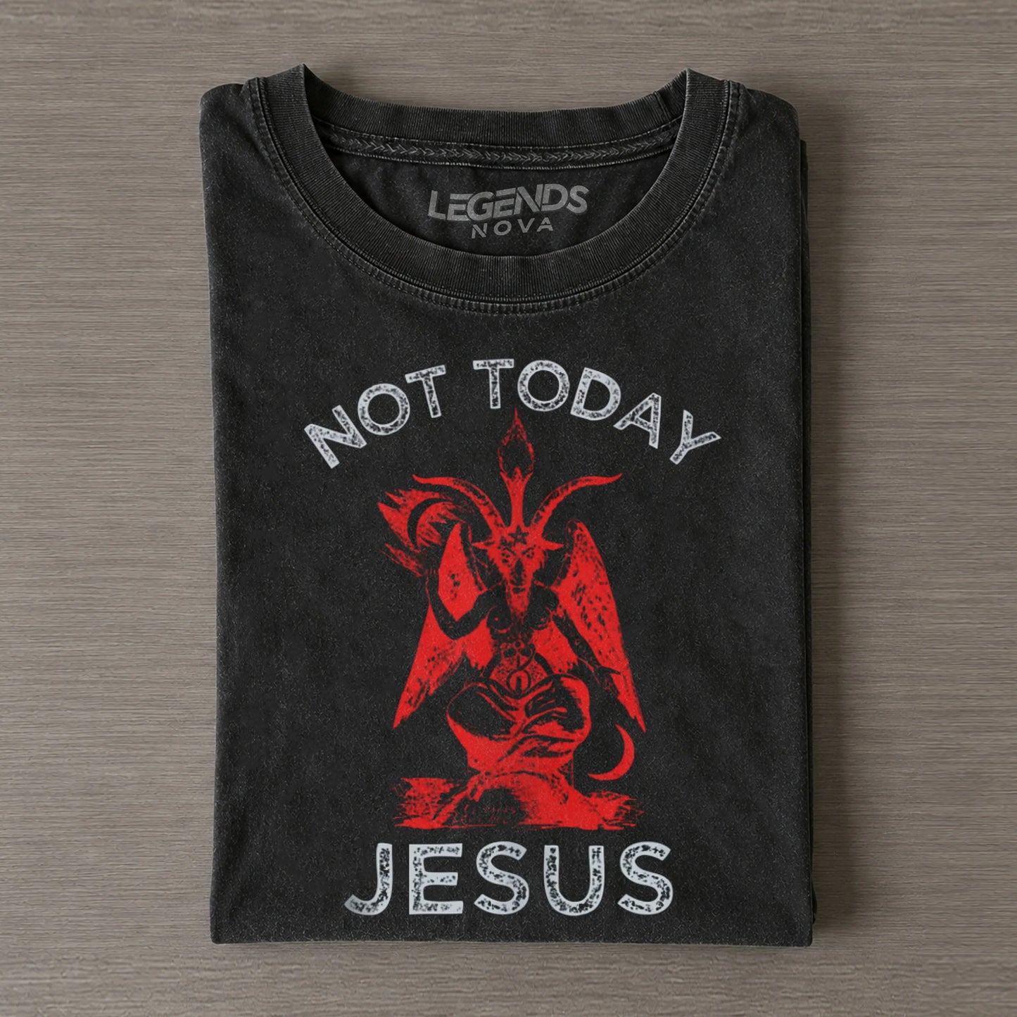 Funny Not Today Jesus Vintage T-shirt