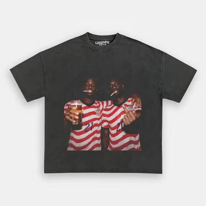 Timothy Weah & Folarin Balogun American Soccer Style Tee