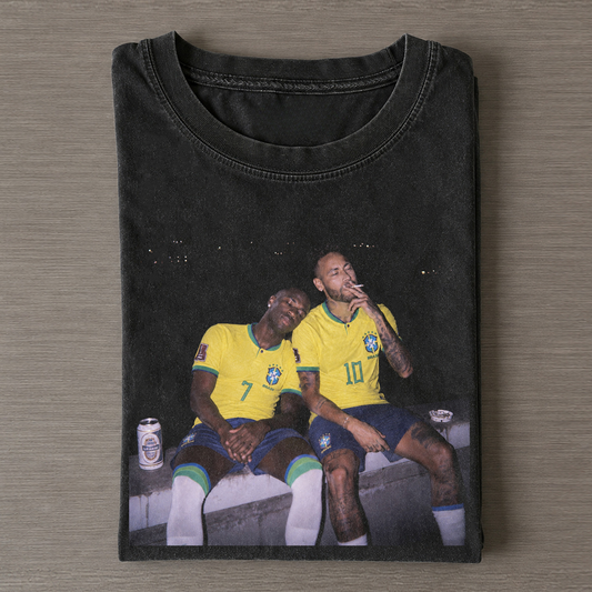 Neymar & Vinícius Júnior Vintage T-shirt
