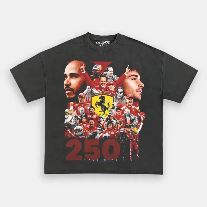 Ferrari 250 Race Wins Legend Drivers Collage Tee