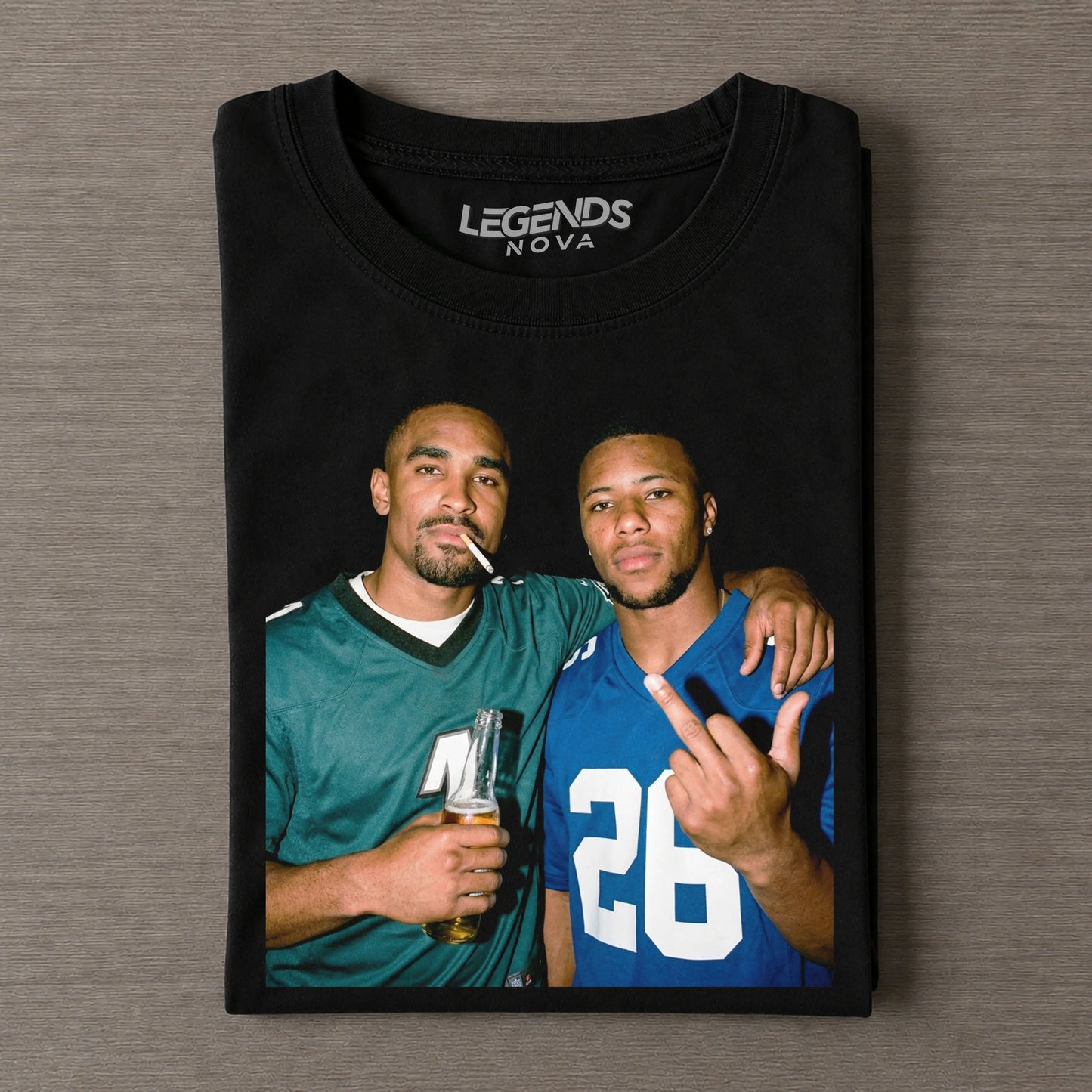 Jalen Hurts & Saquon Barkley Football T-shirt