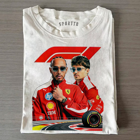 Lewis Hamilton & Charles Leclerc F1 Tee