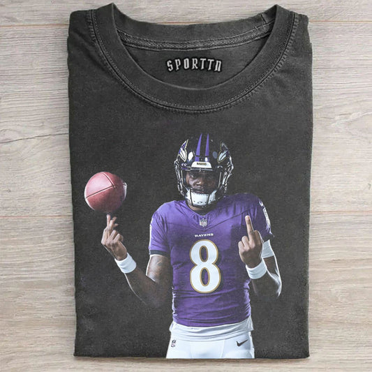 Lamar Jackson #8 Football T-shirt