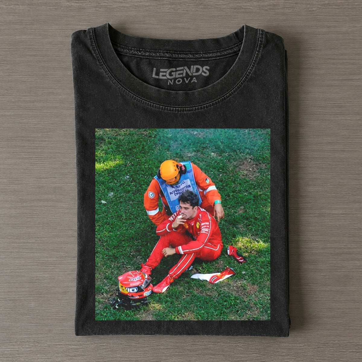 F1 Monza GP Charles Leclerc Crash Iconic Shot Funny T-shirt