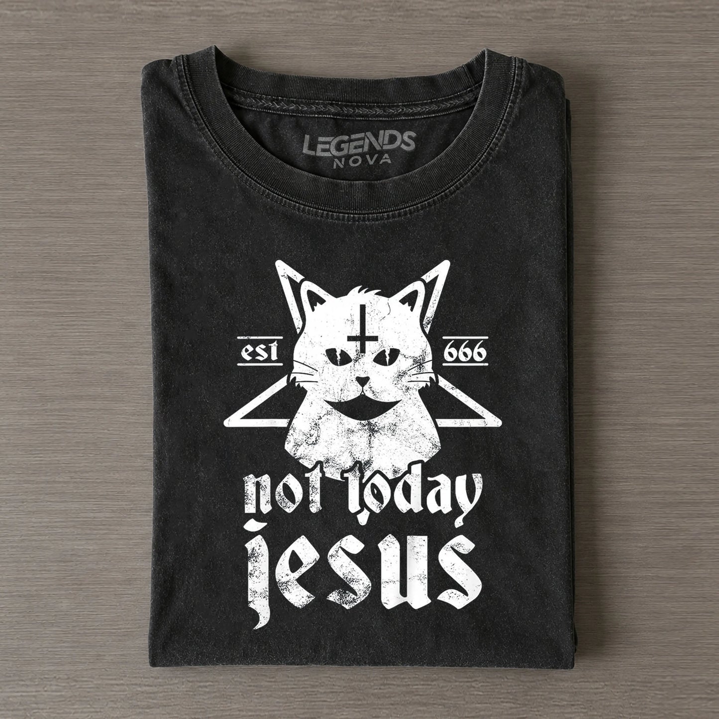 Funny Not Today Jesus Vintage T-shirt