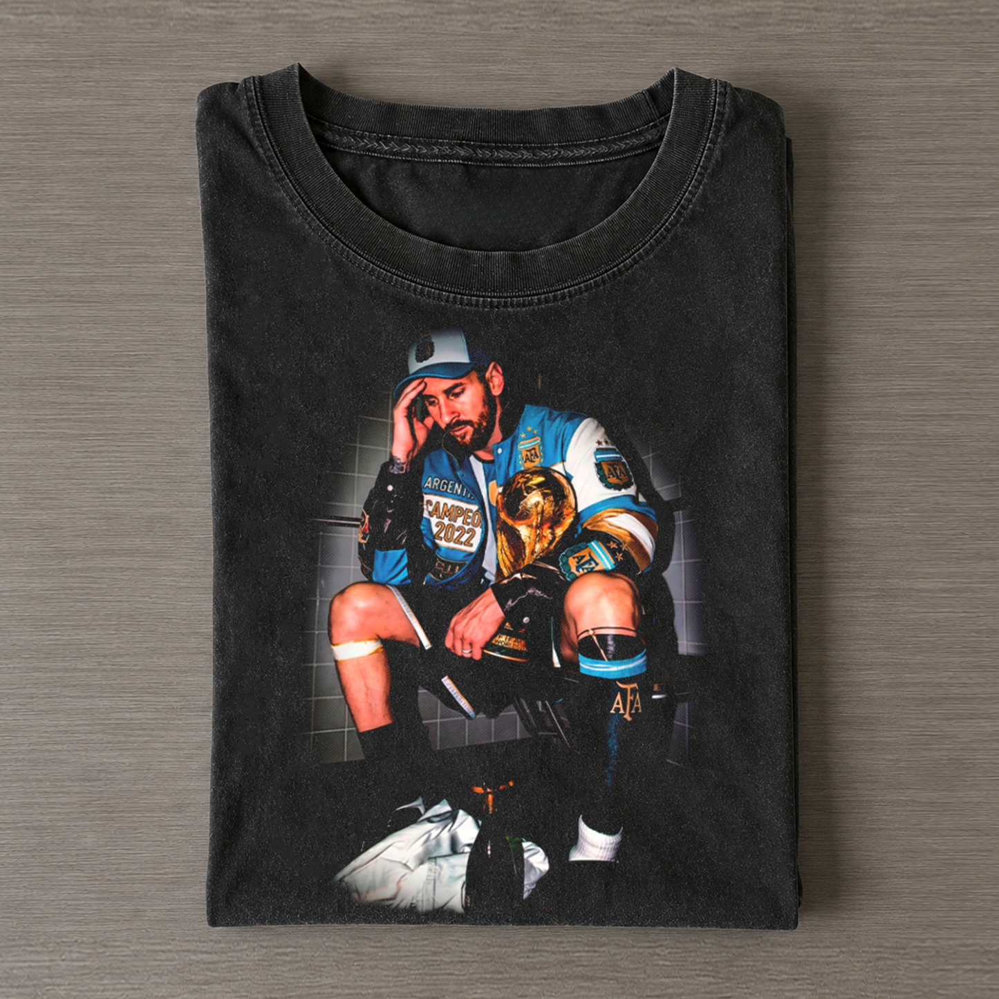 Lionel Messi GOAT 2026 Vintage Tee