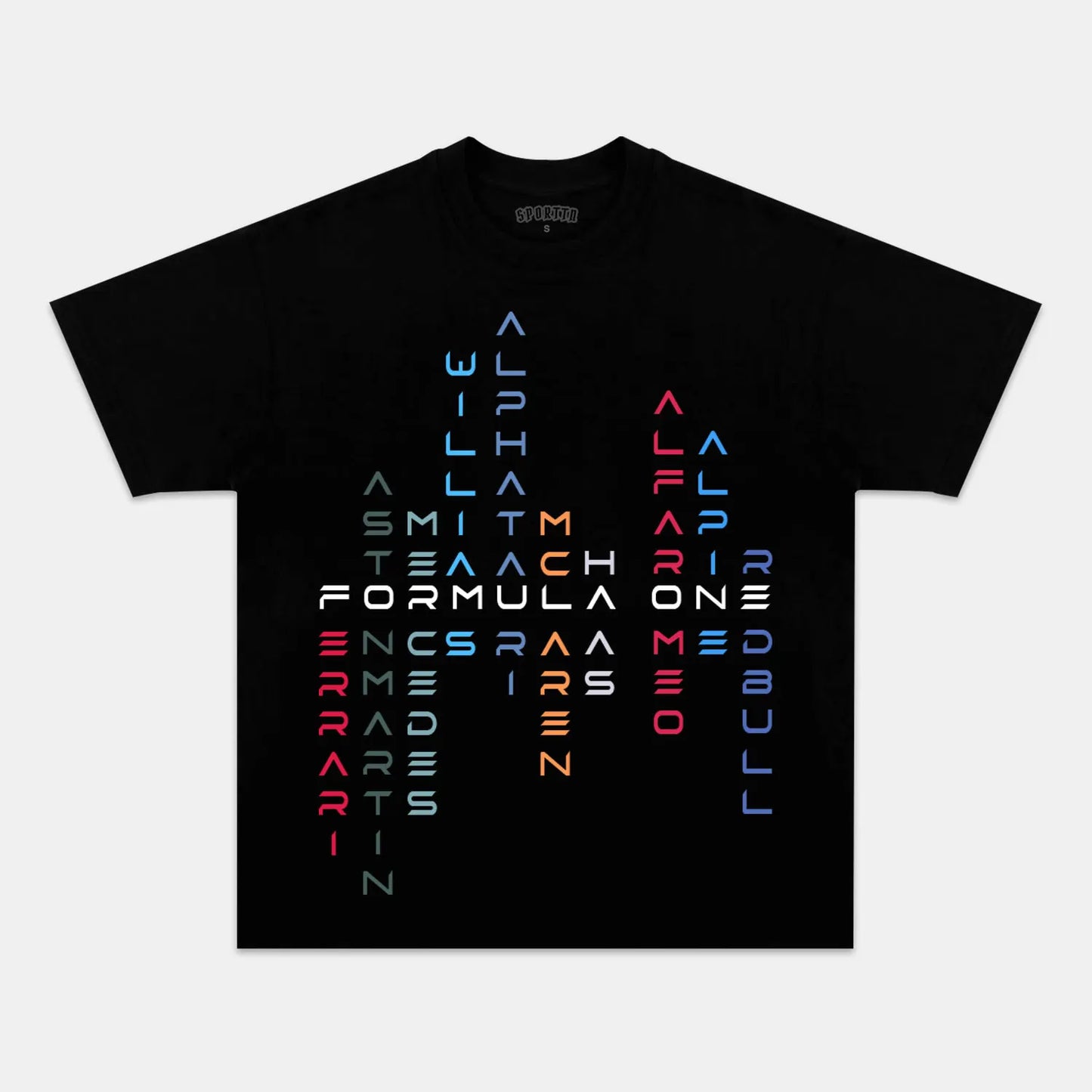 F1 Letter Print T-shirt