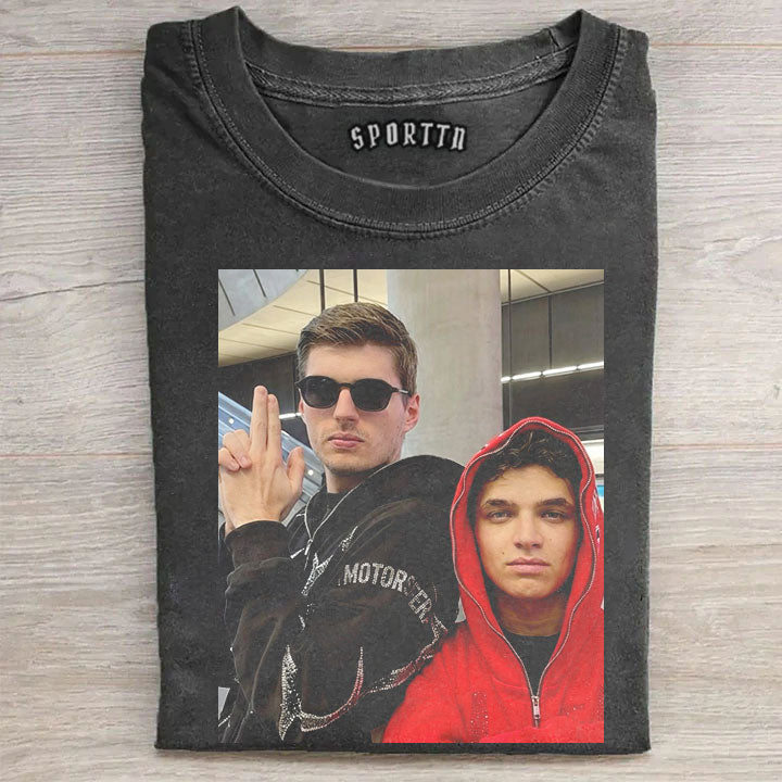 Max Verstappen & Lando Norris Funny F1 Tee