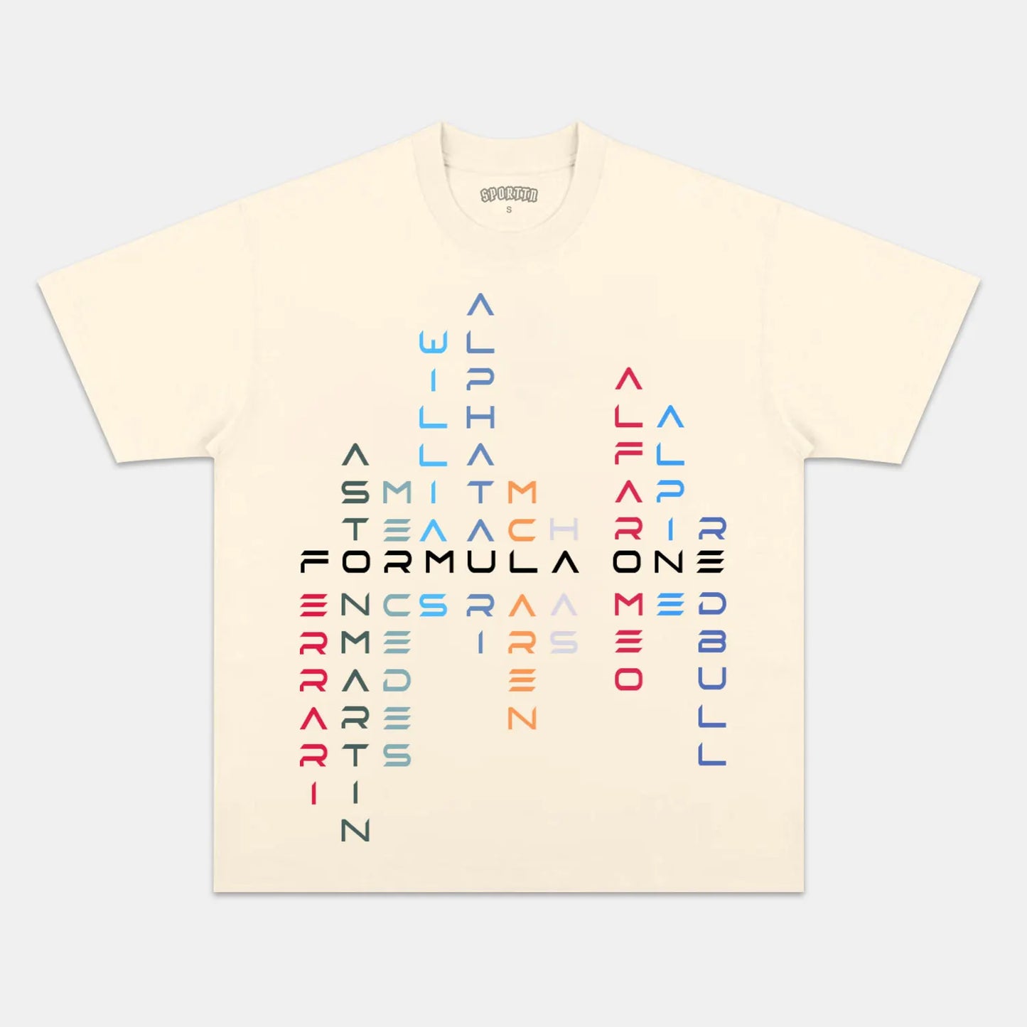 F1 Letter Print T-shirt