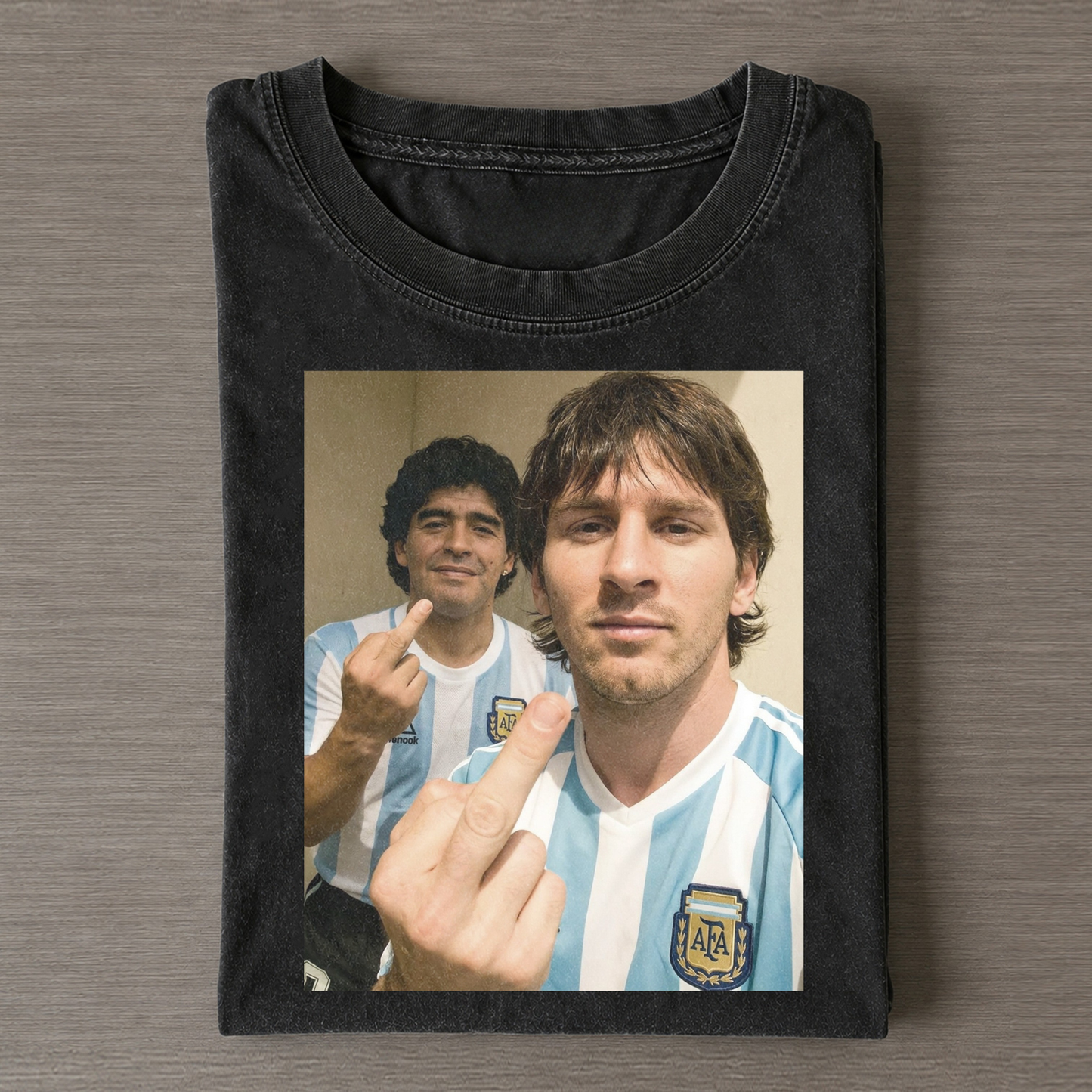 Lionel Messi & Diego Maradona Vintage Tee