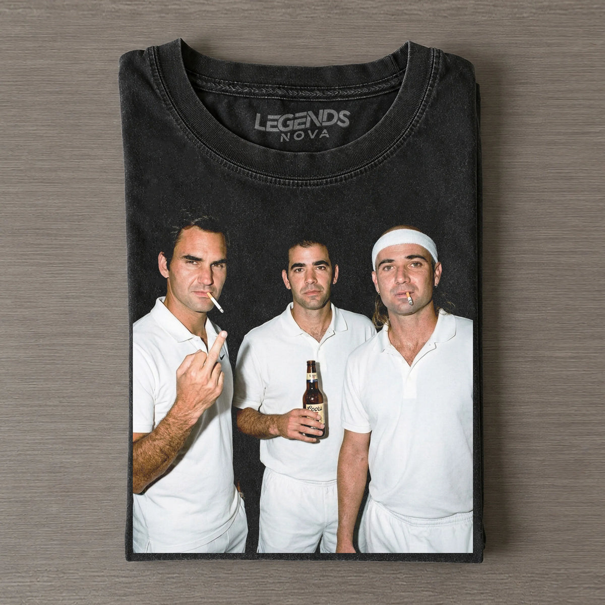 Roger Federer & Pete Sampras & Andre Agassi Tennis Funny T-shirt