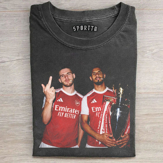 Arsenal-Declan Rice ＆ William Saliba Tee