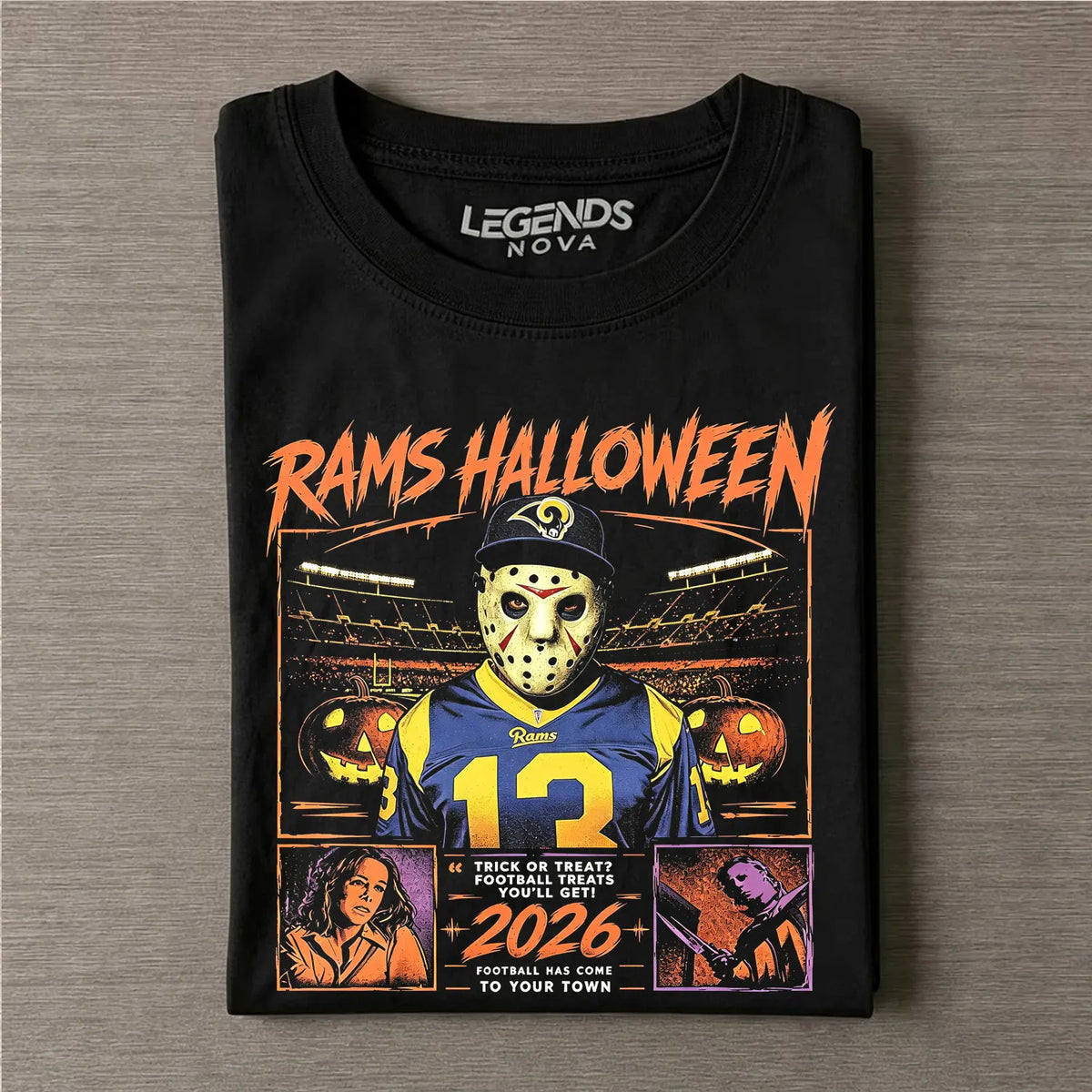 Halloween 2026 Michael Myers Football T-shirt