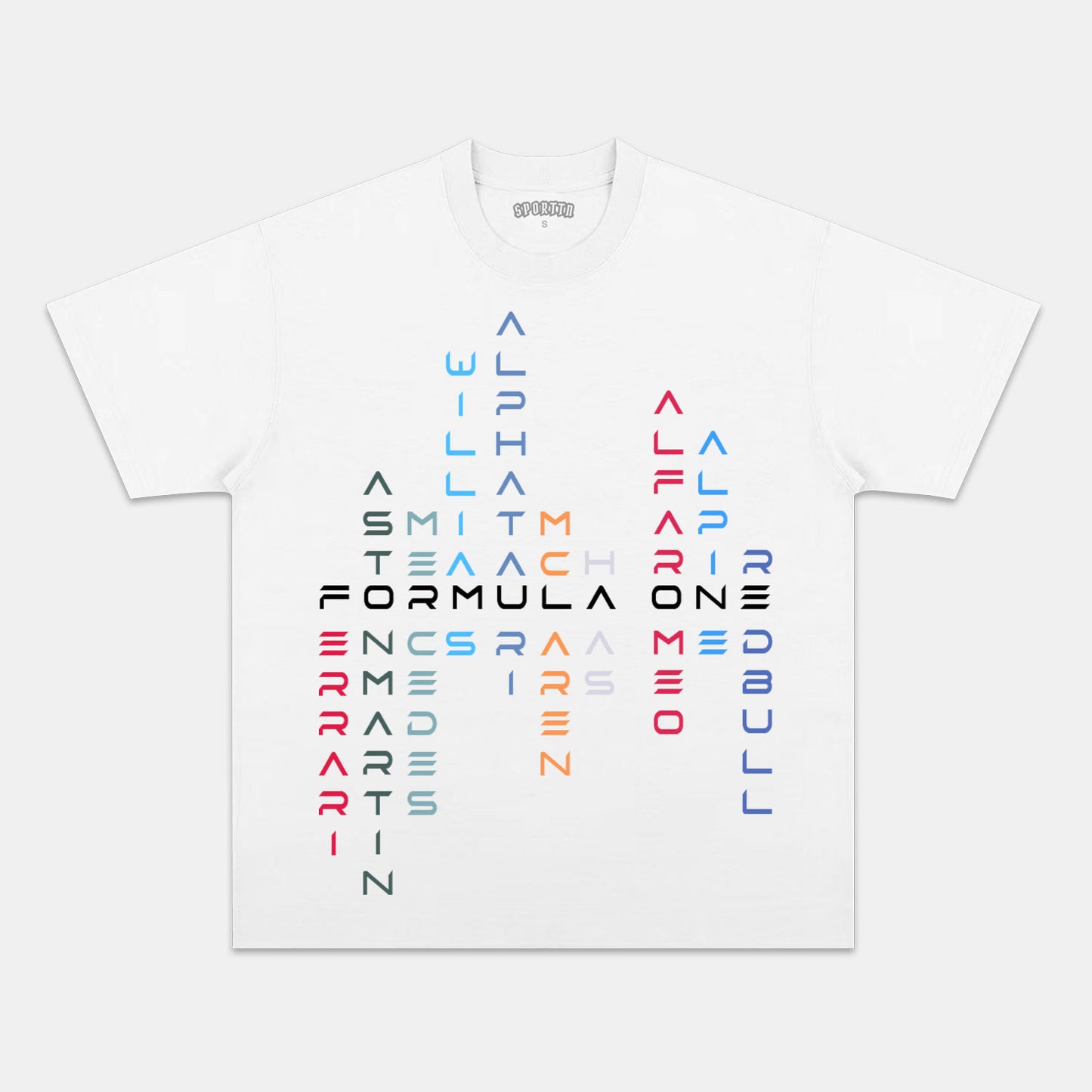 F1 Letter Print T-shirt