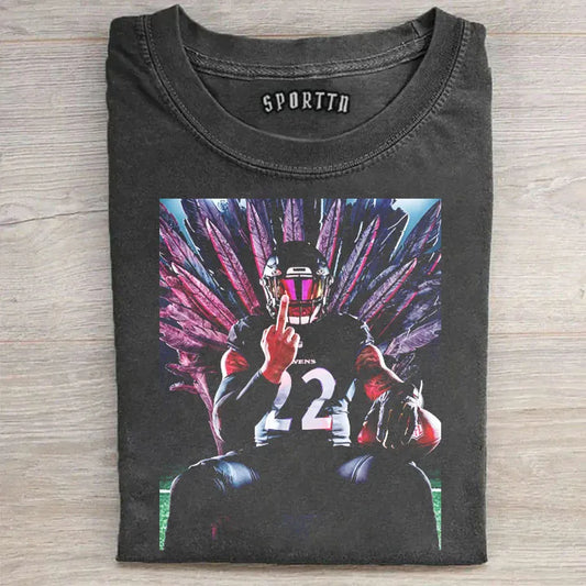 Derrick Henry King Henry Baltimore Ravens #22 T-shirt