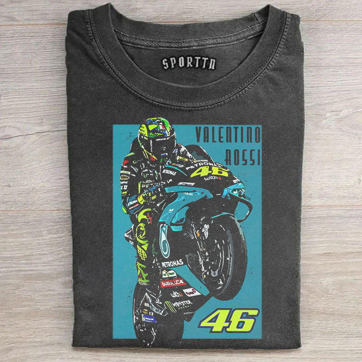 The Doctor Valentino Rossi #46 GOAT Moto GP Retro Tee