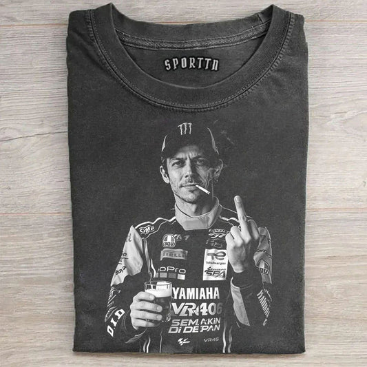 The Doctor Valentino Rossi #46 GOAT Moto GP Retro Tee